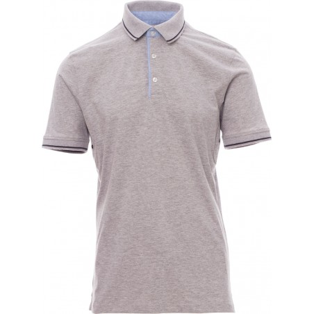 Cambridge Melange - Polo manica corta in cotone - grigio melange