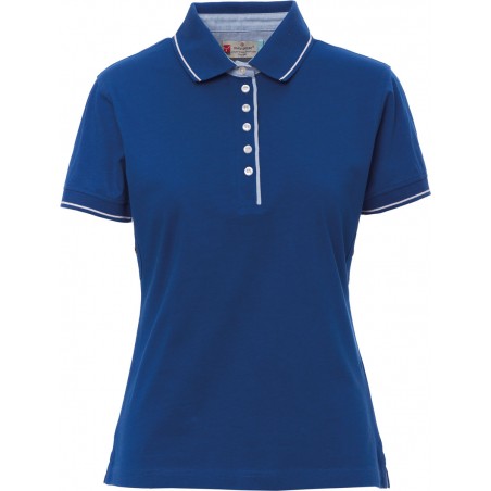 Leeds - Polo manica corta in cotone donna - blu royal
