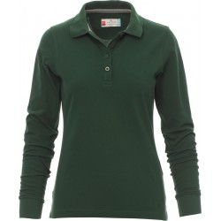 Florence Lady - Polo manica lunga in cotone donna - verde