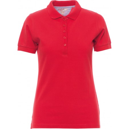 Glamour - Polo manica corta in cotone donna- red passion