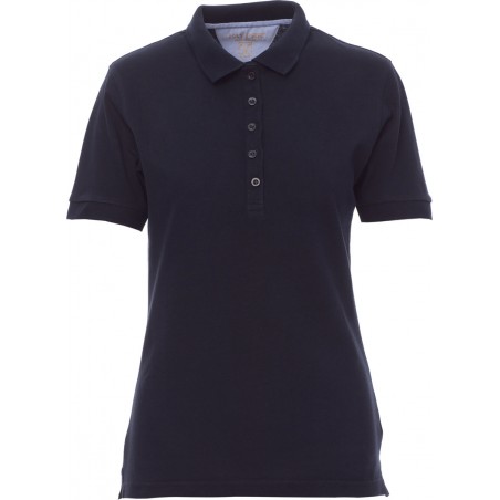 Glamour - Polo manica corta in cotone donna - blu navy