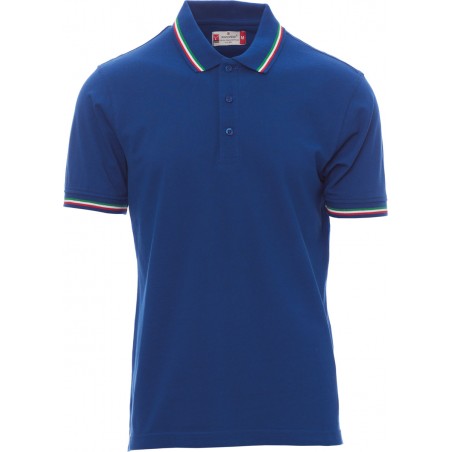 Italia - Polo manica corta in cotone unisex - blu royal