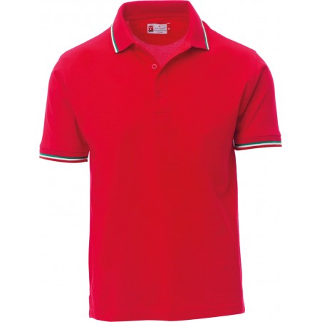 Italia - Polo manica corta in cotone unisex - rosso