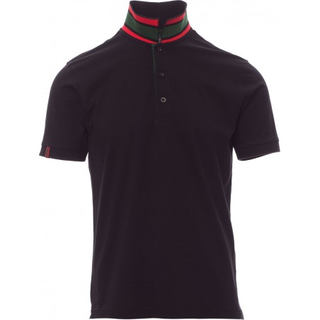 Memphis - Polo manica corta in cotone - nero