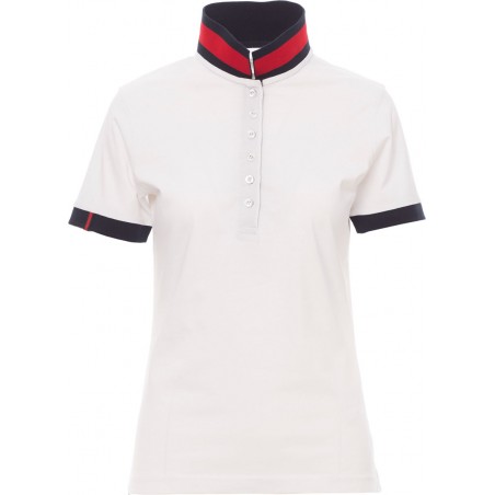 Memphis Lady - Polo manica corta in cotone donna - bianco