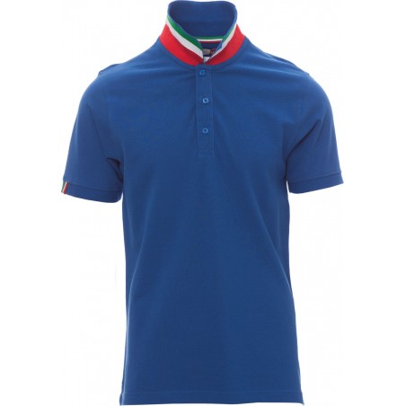 Nation - Polo manica corta in cotone - blu royal/italia