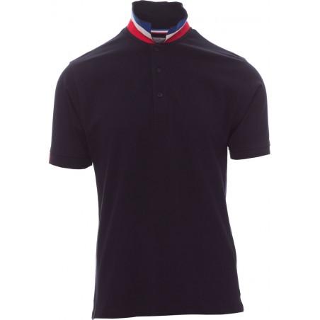 Nation - Polo manica corta in cotone - blu navy/francia