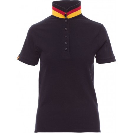 Nation Lady - Polo manica corta in cotone - blu navy/germania