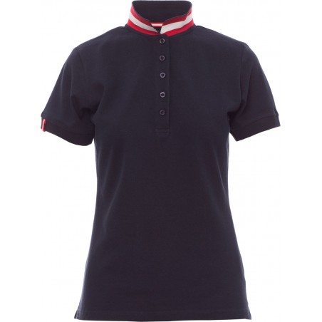 Nation Lady - Polo manica corta in cotone - blu navy/austria