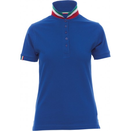 Nation Lady - Polo manica corta in cotone - blu royal/italia