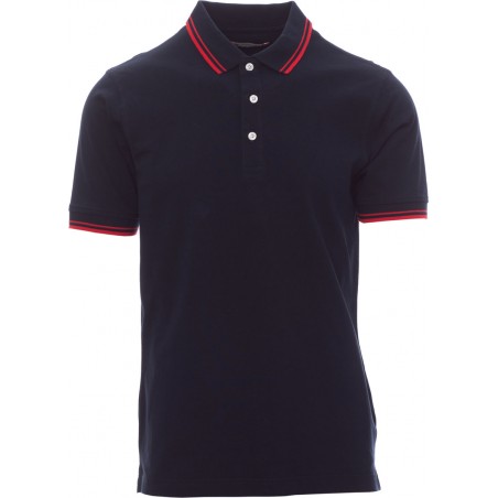 Skipper - Polo manica corta in cotone - nlu navy/rosso