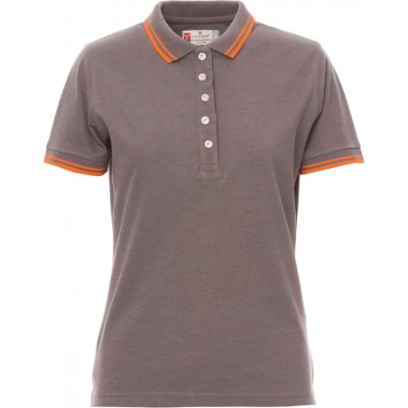 Skipper Lady Melange - Polo manica corta donna - grigio cenere melange