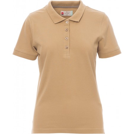 Venice Lady - Polo manica corta in cotone donna - marrone warm