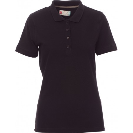 Venice Lady - Polo manica corta in cotone donna - nero