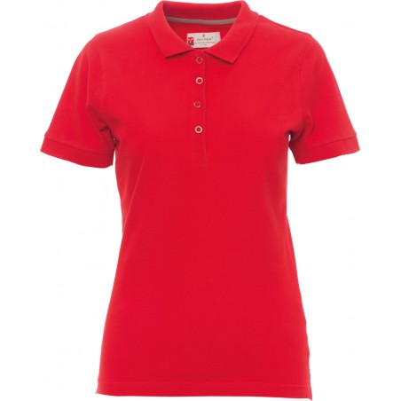 Venice Lady - Polo manica corta in cotone donna - rosso