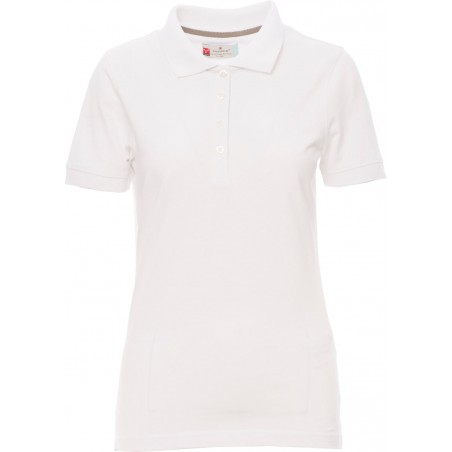 Venice Lady - Polo manica corta in cotone donna - bianco