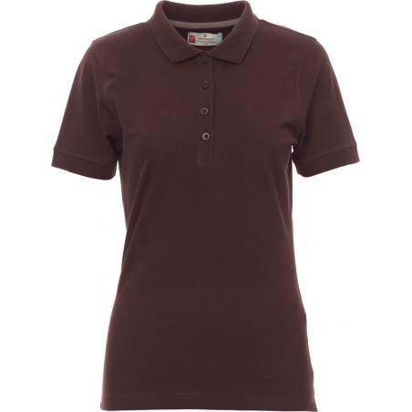 Venice Lady - Polo manica corta in cotone donna - marrone