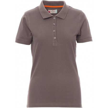 Venice Lady - Polo manica corta in cotone donna - smoke