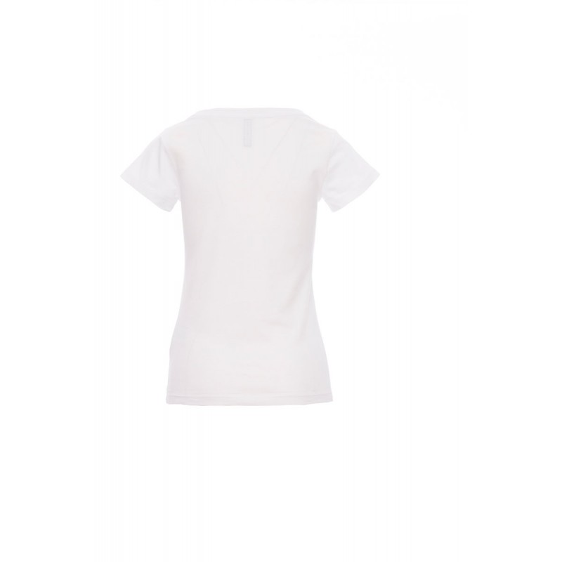 Backfire - T-shirt con ampio girocollo in cotone donna - bianco