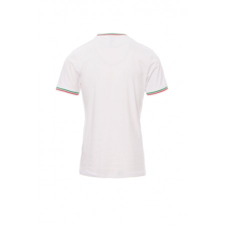 Flag - T-shirt girocollo in cotone - bianco/italia