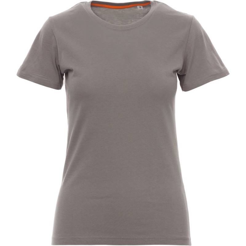 Free Lady - T-shirt girocllo in cotone donna - steel grey