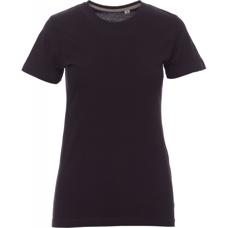 Free Lady - T-shirt girocllo in cotone donna - nero