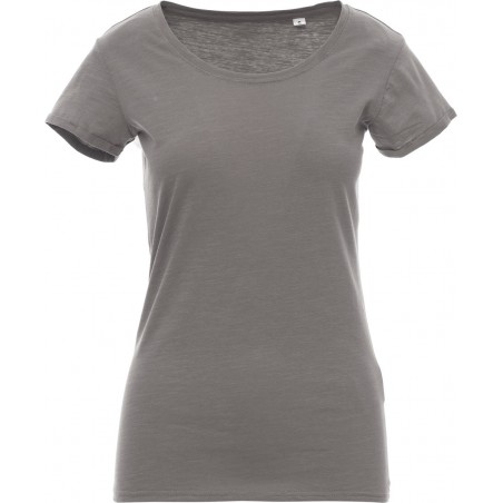 Party Lady - T-shirt con ampio girocollo in cotone - steel grey