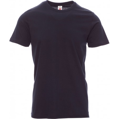 Print - T-shirt girocollo in cotone - blu navy