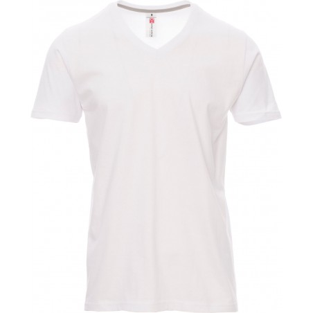V-Neck - T-shirt collo a V in cotone - bianco