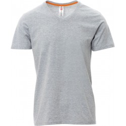 V-Neck Melange - T-shirt collo a V in cotone - grigio melange