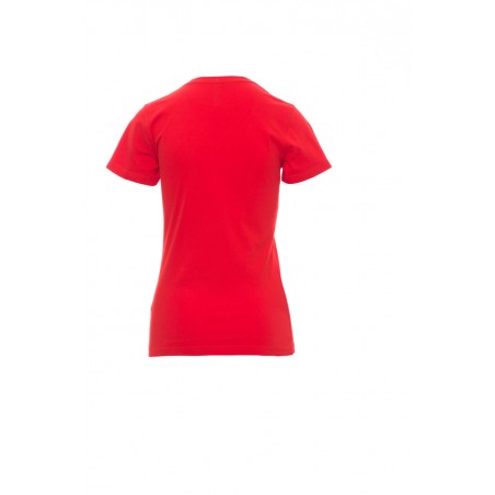 V-Neck Lady - T-shirt collo a V in cotone donna - rosso