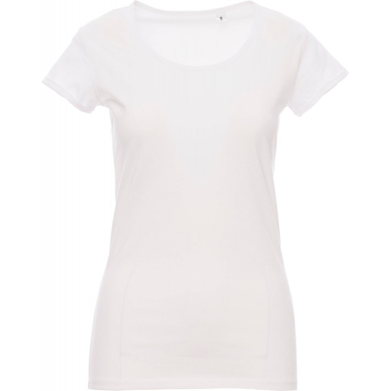 Young Lady - T-shirt girocollo in cotone donna - bianco
