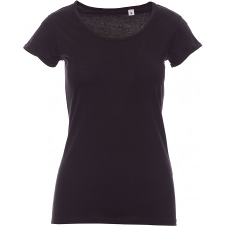Young Lady - T-shirt girocollo in cotone donna - nero