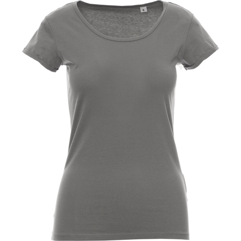 Young Lady - T-shirt girocollo in cotone donna - steel grey