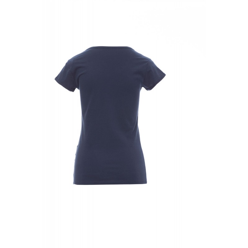Young Lady - T-shirt girocollo in cotone donna - blu denim