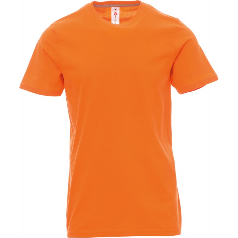 Sunset - T-shirt girocollo in cotone - arancione