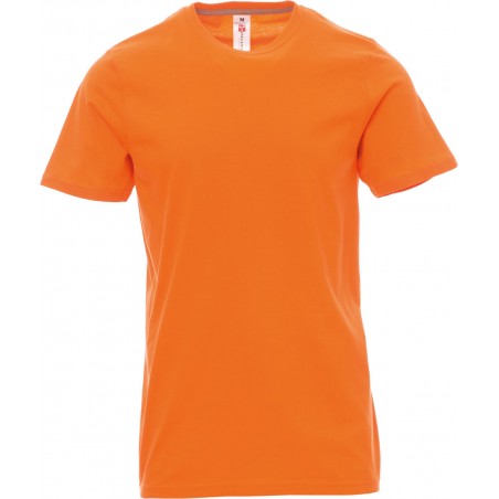Sunset - T-shirt girocollo in cotone - arancione