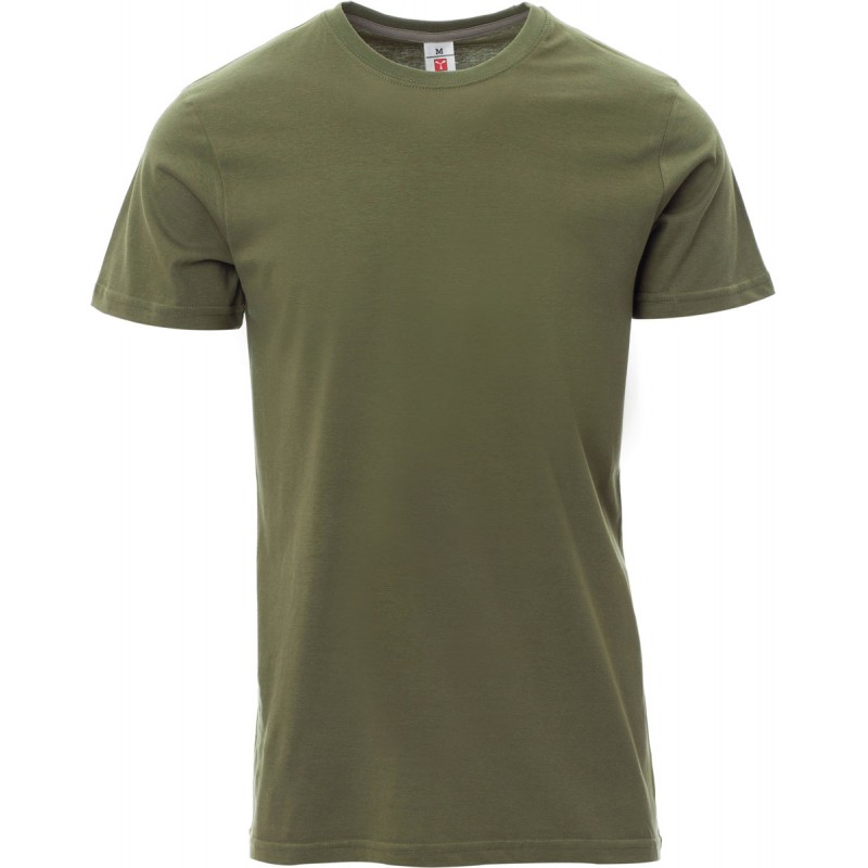 Sunset - T-shirt girocollo in cotone - verde militare