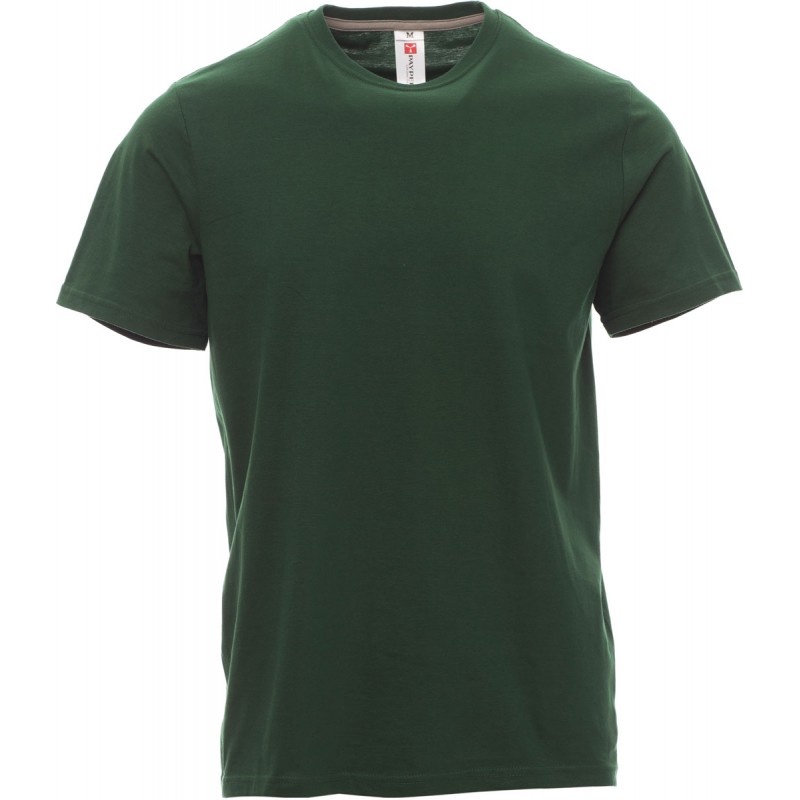 Sunset - T-shirt girocollo in cotone - verde