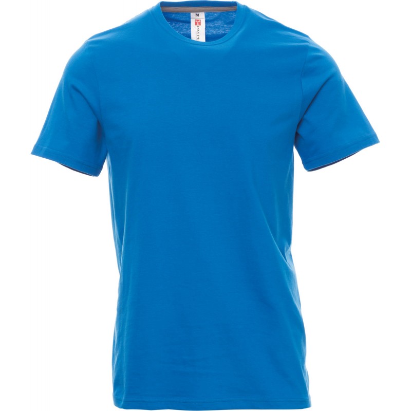 Sunset - T-shirt girocollo in cotone - light blu royal