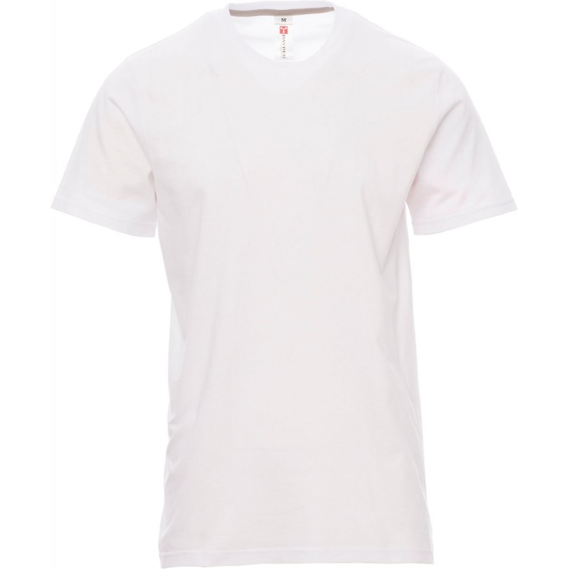 Sunset - T-shirt girocollo in cotone - bianco