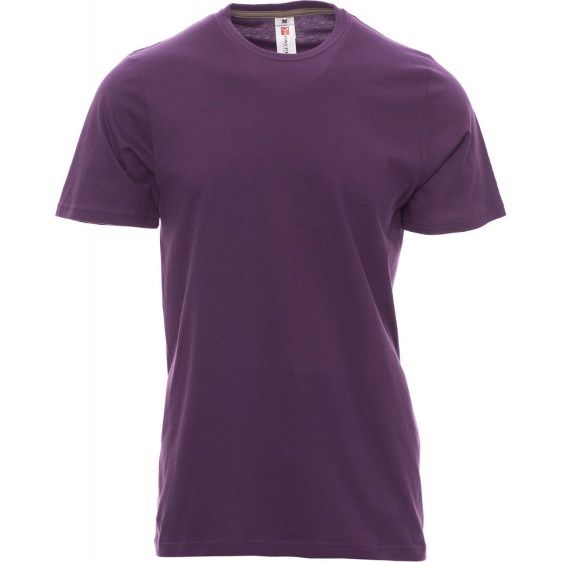 Sunset - T-shirt girocollo in cotone - viola indigo