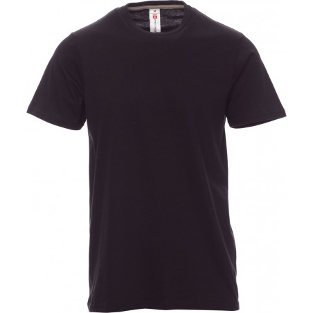 Sunset - T-shirt girocollo in cotone - nero