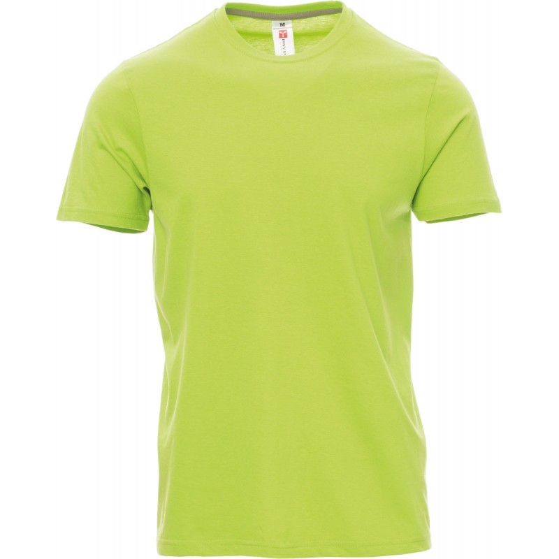 Sunset - T-shirt girocollo in cotone - verde acido