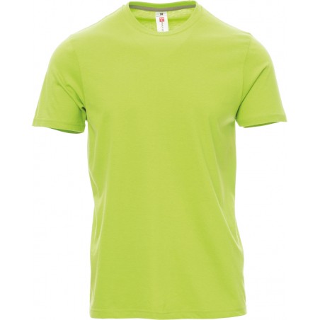Sunset - T-shirt girocollo in cotone - verde acido