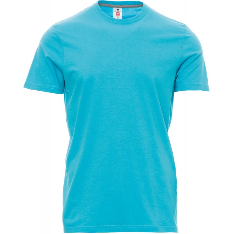 Sunset - T-shirt girocollo in cotone - blu atollo