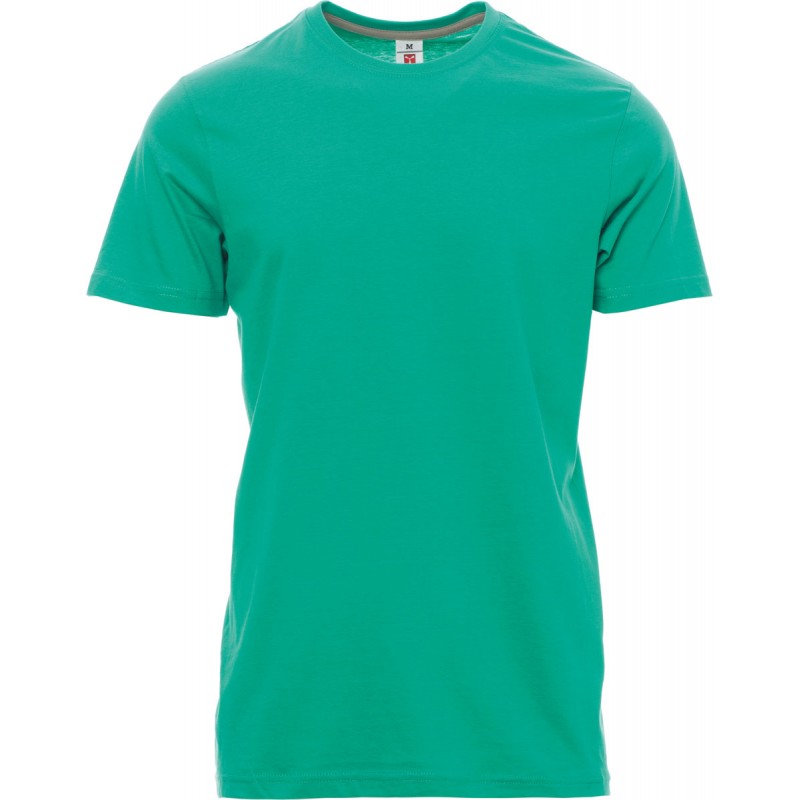 Sunset - T-shirt girocollo in cotone - verde smeraldo