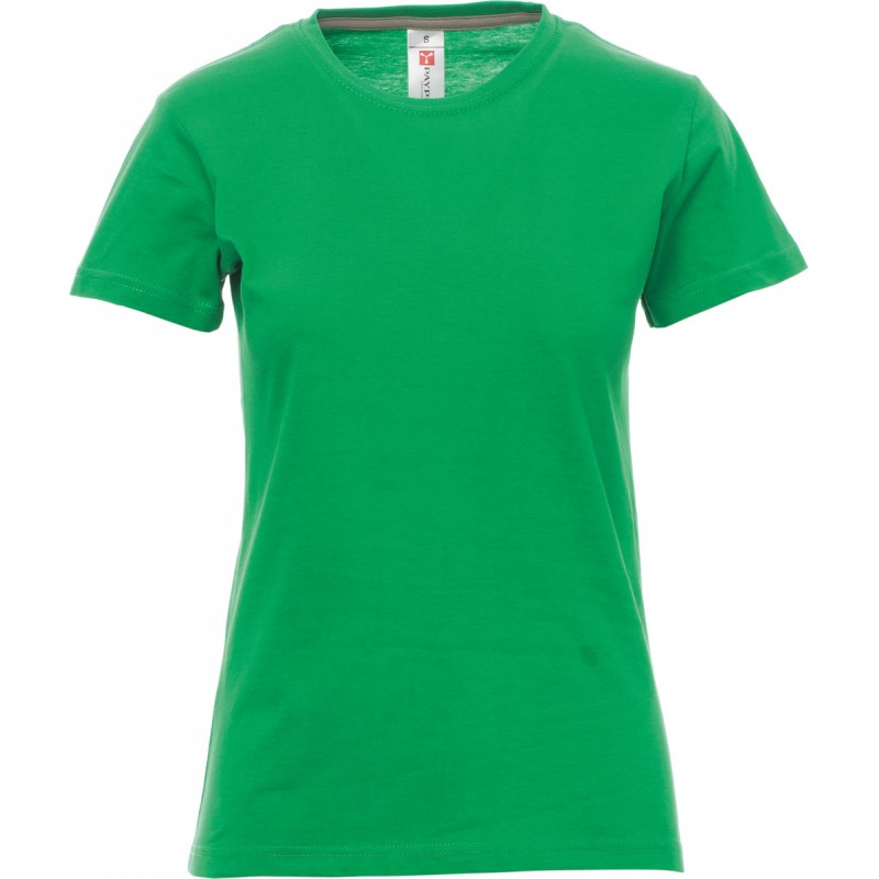 Sunset Lady - T-shirt girocollo in cotone donna - verde jelly
