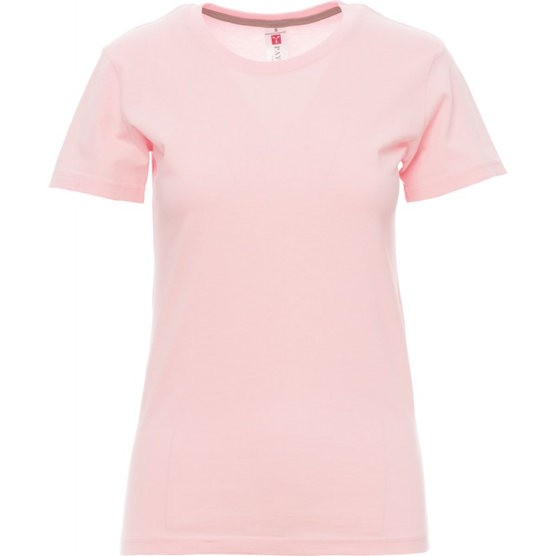 Sunset Lady - T-shirt girocollo in cotone donna - rosa shadow