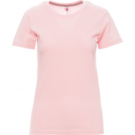 Sunset Lady - T-shirt girocollo in cotone donna - rosa shadow